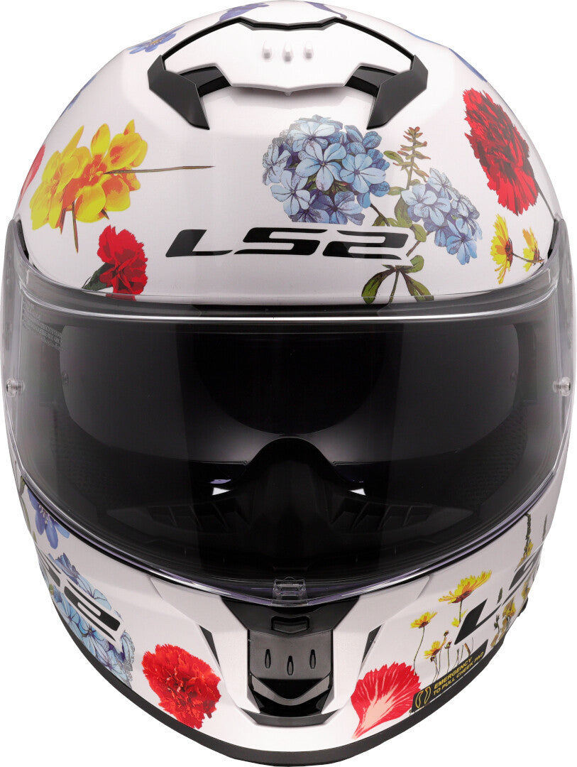 Capacete Integral LS2 FF808 Stream II Flowers Branco