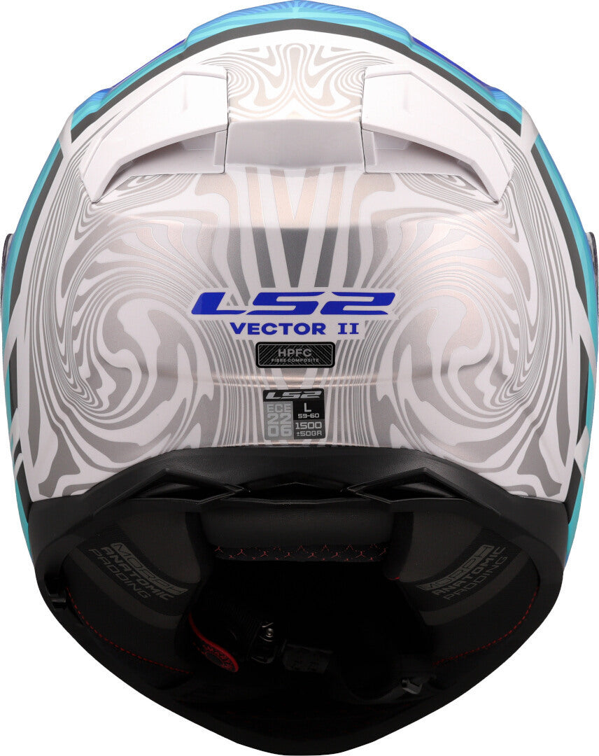 Capacete Integral LS2 FF811 Vector II Freedom Branco/Azul