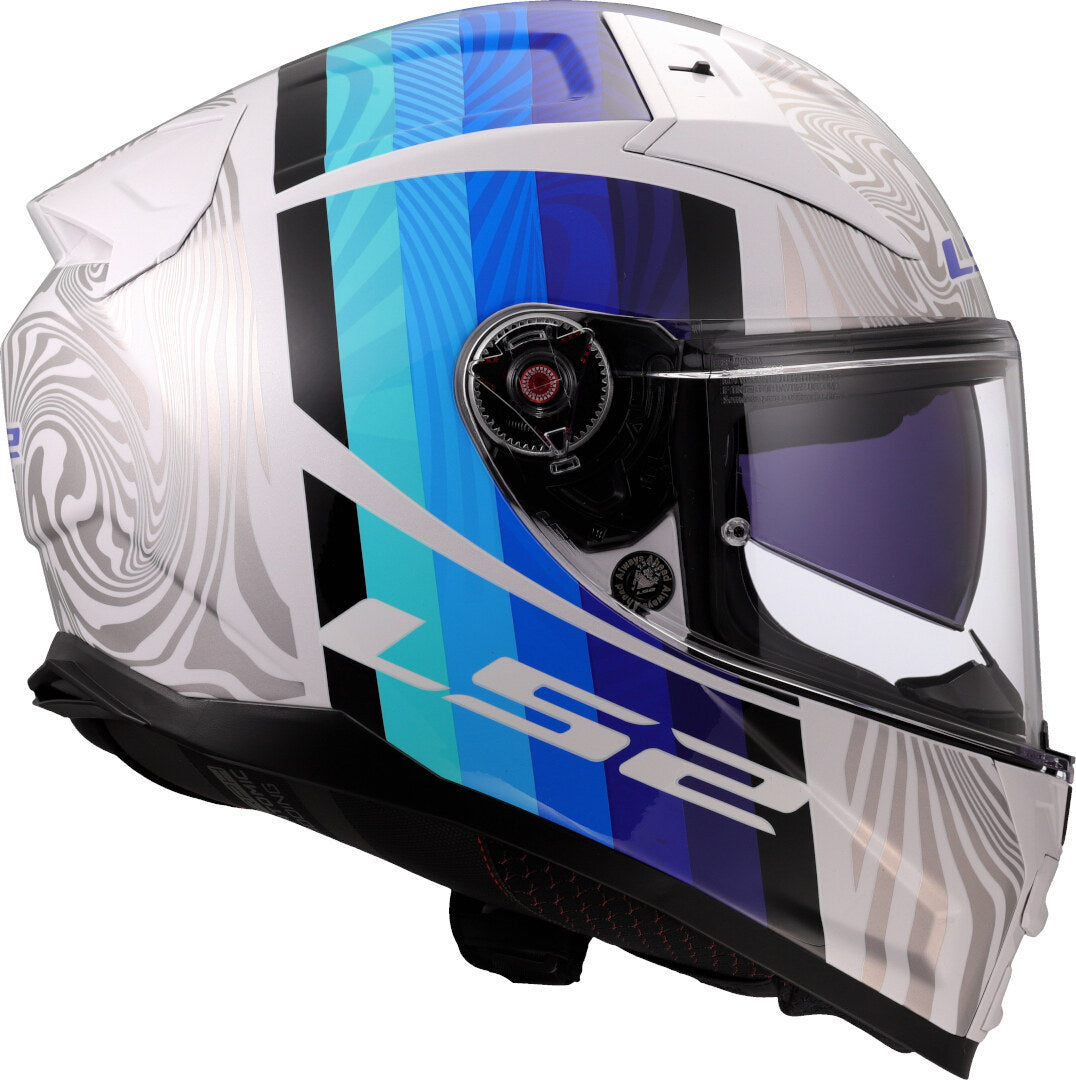 Capacete Integral LS2 FF811 Vector II Freedom Branco/Azul
