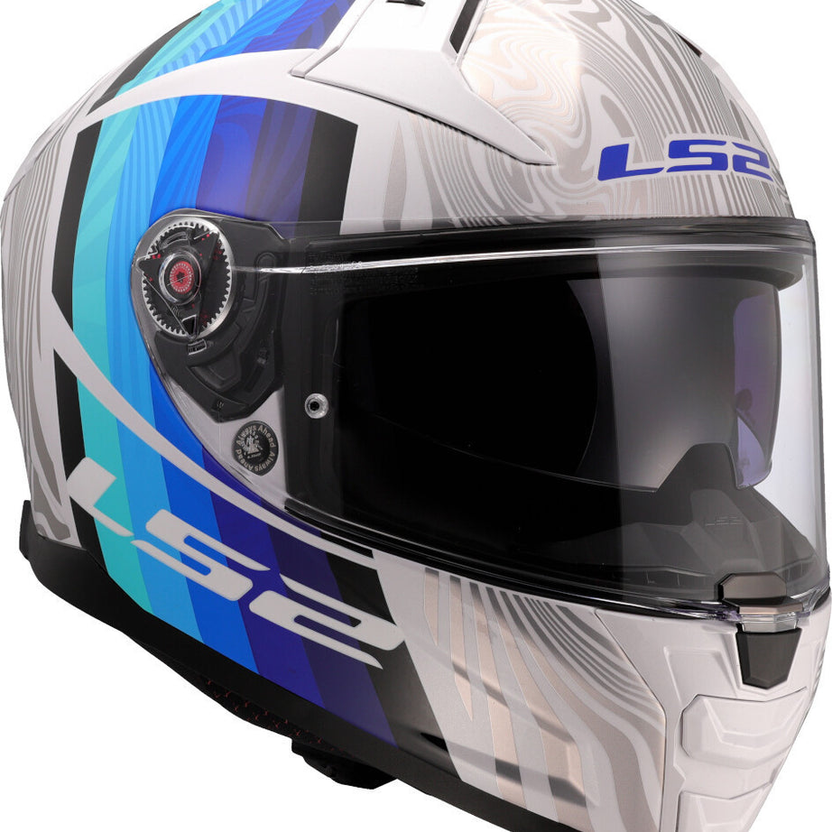 Capacete Integral LS2 FF811 Vector II Freedom Branco/Azul