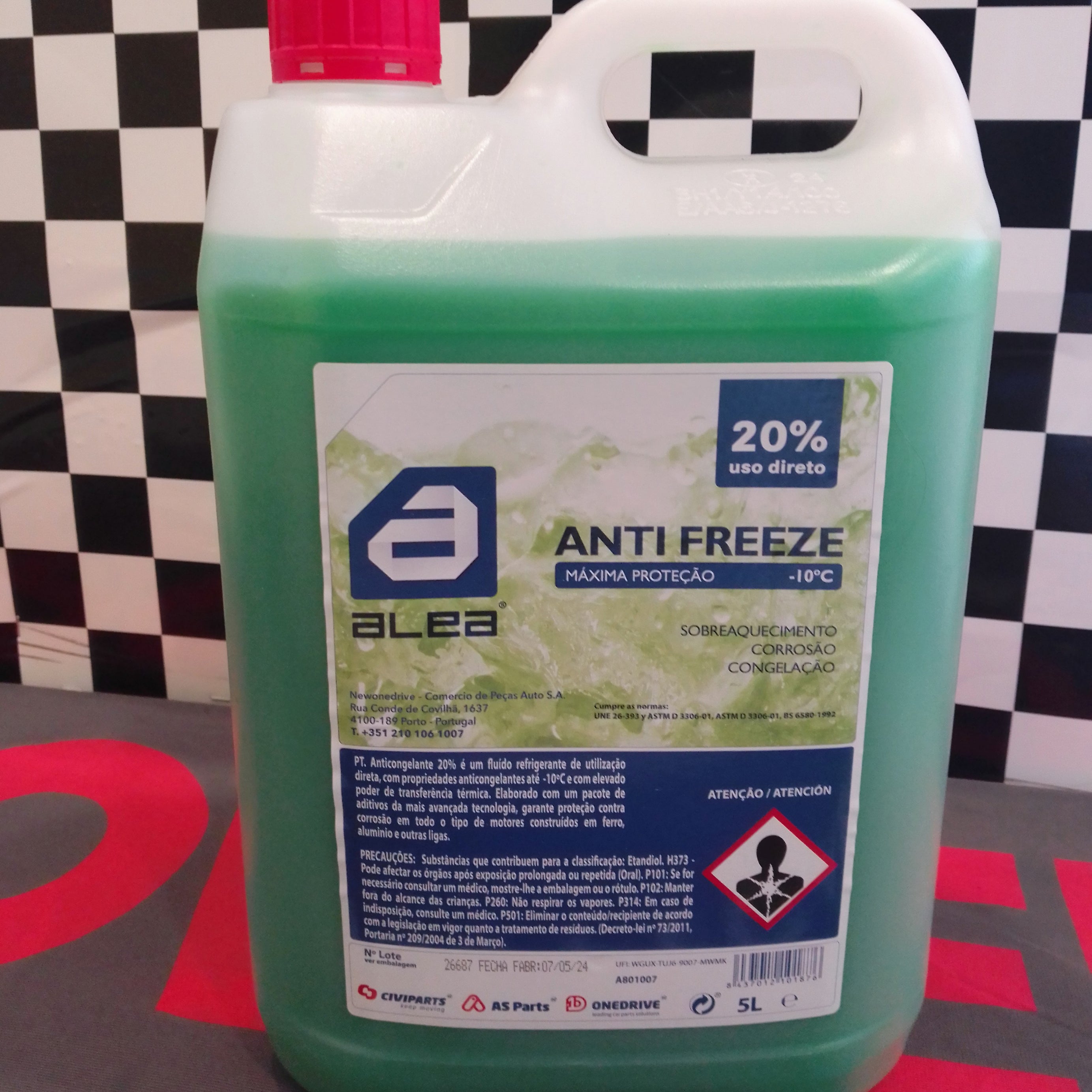 Anticongelante 20% Verde 5 Litros