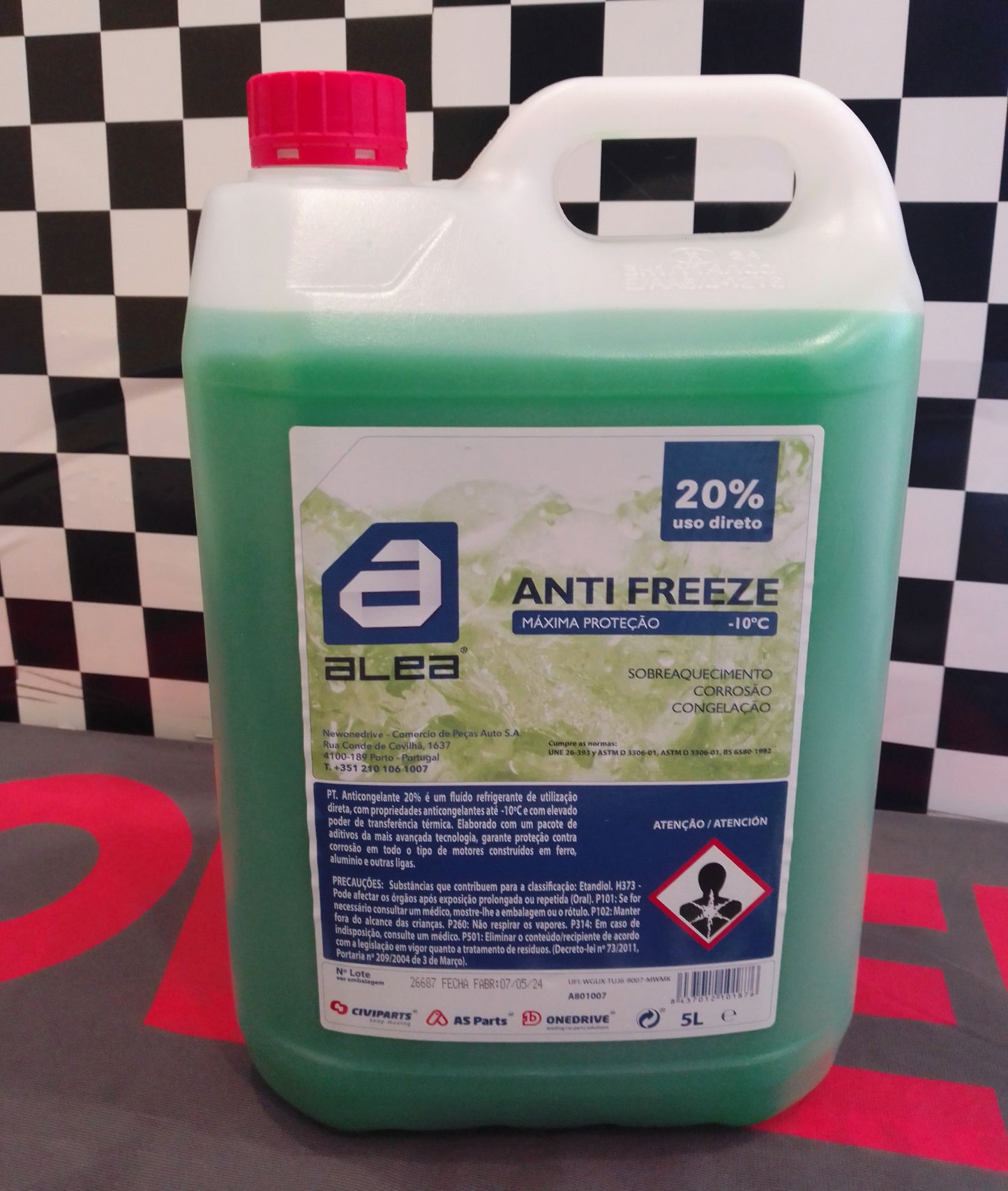 Anticongelante 20% Verde 5 Litros