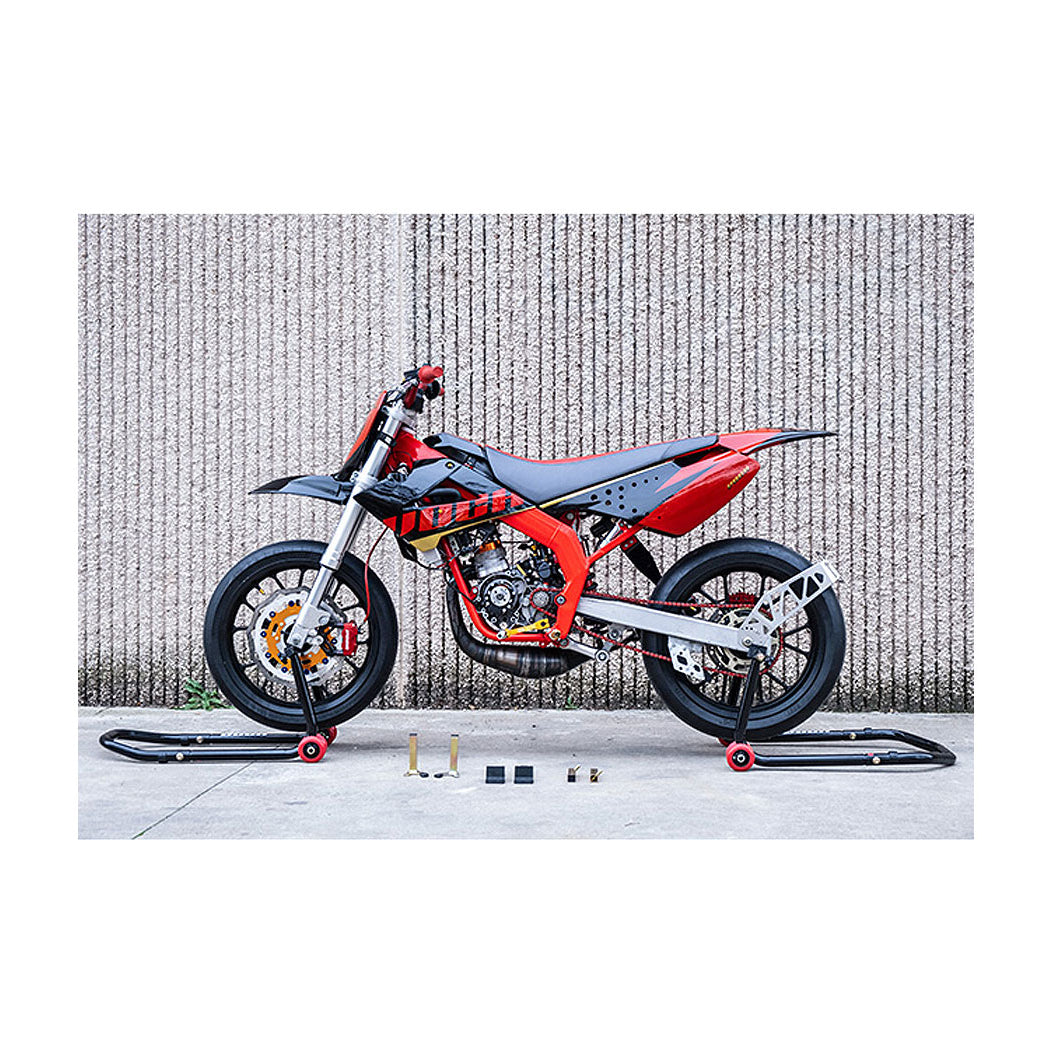 Cavalete de competição VOCA 2 em 1 - dianteiro e traseiro