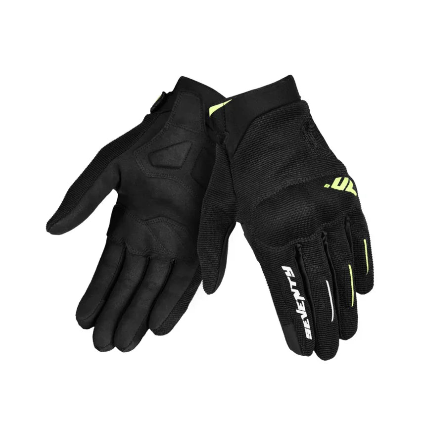 Luvas de verão Seventy SD-C40 Asfalto preto-fluoro amarelo