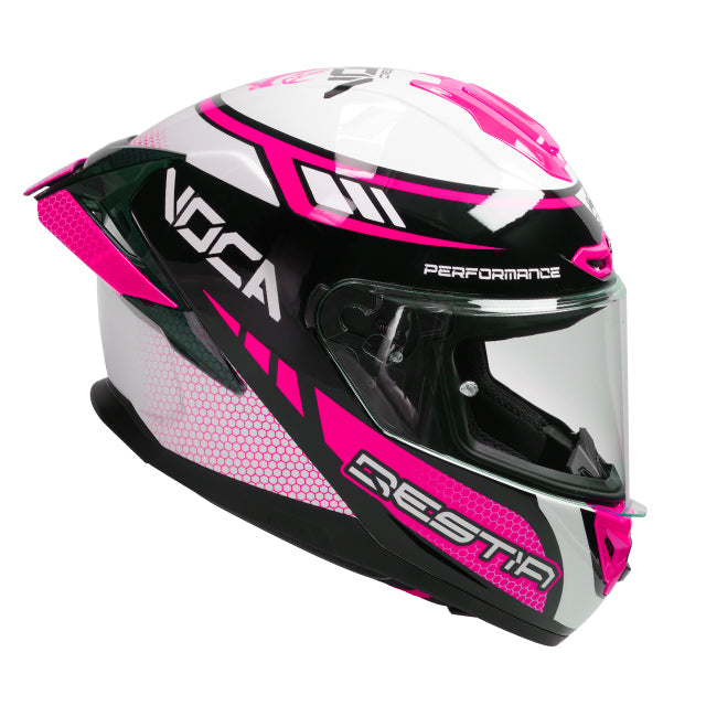 Capacete Integral VOCA Bestia Rosa elétrico