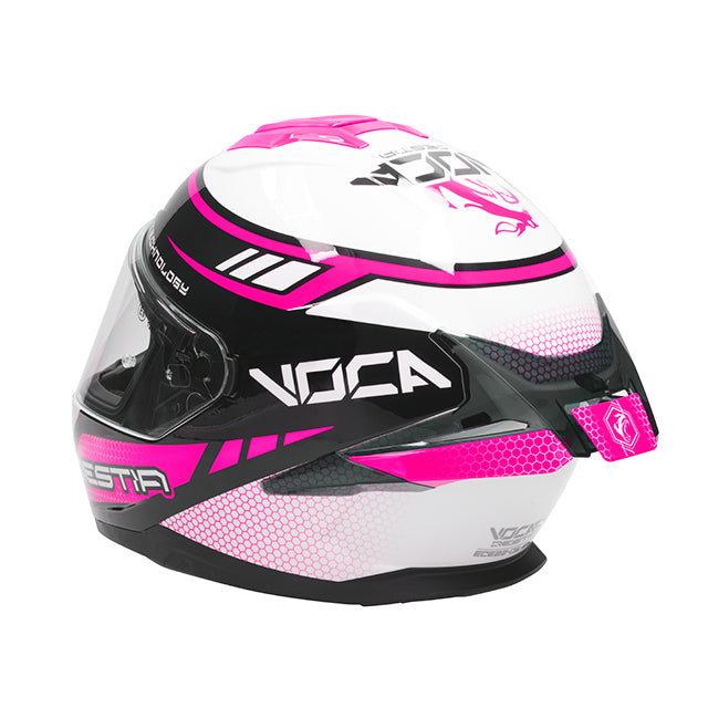 Capacete Integral VOCA Bestia Rosa elétrico