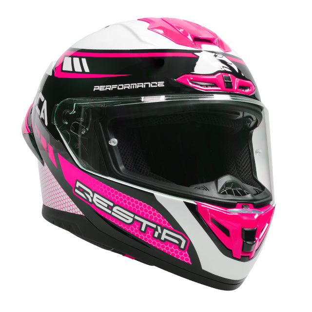 Capacete Integral VOCA Bestia Rosa elétrico