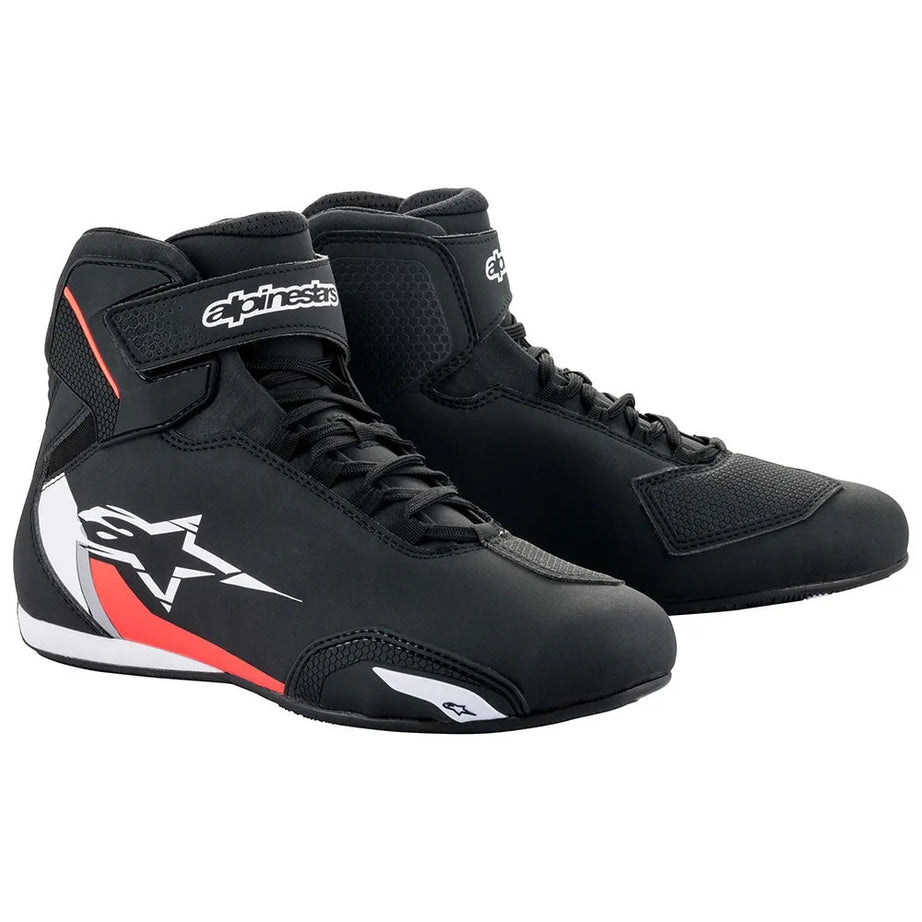 Botas de Estrada Alpine stars Sektor - Preto/ Vermelho