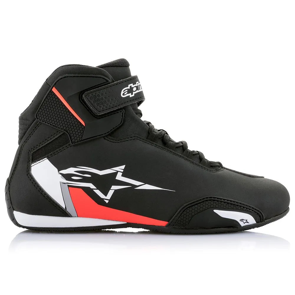 Botas de Estrada Alpine stars Sektor - Preto/ Vermelho