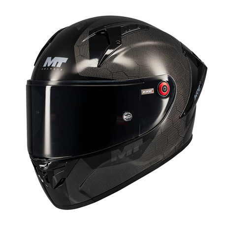 Capacete Integral MT Helmets KRE+ S pure A1 - carbono brilho