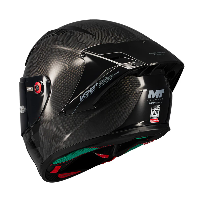 Capacete Integral MT Helmets KRE+ S pure A1 - carbono brilho