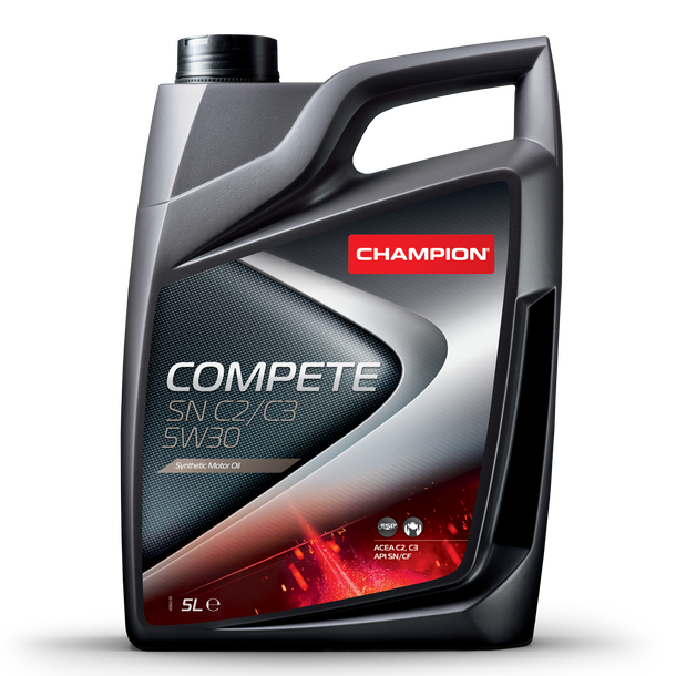 Óleo Motor Auto CHAMPION COMPETE SN/CF C3 5W40 PI  5L