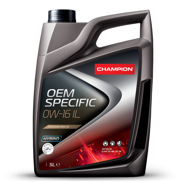 Óleo Motor Auto CHAMPION OEM SPECIFIC 0W-16 IL 5L