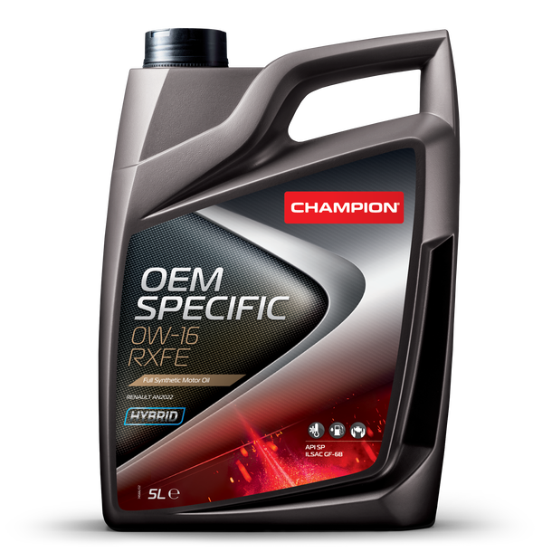 Óleo Motor Auto CHAMPION OEM SPECIFIC 0W-16 RXFE  5L