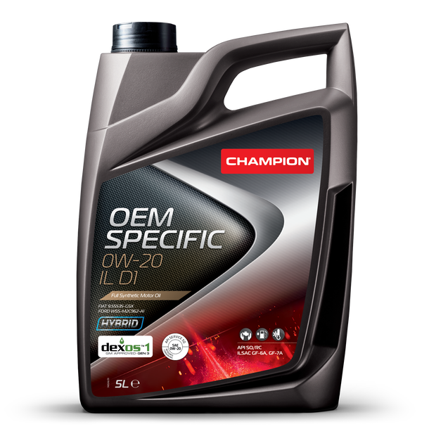 Óleo Motor Auto CHAMPION OEM SPECIFIC 0W-20 IL D1  5L