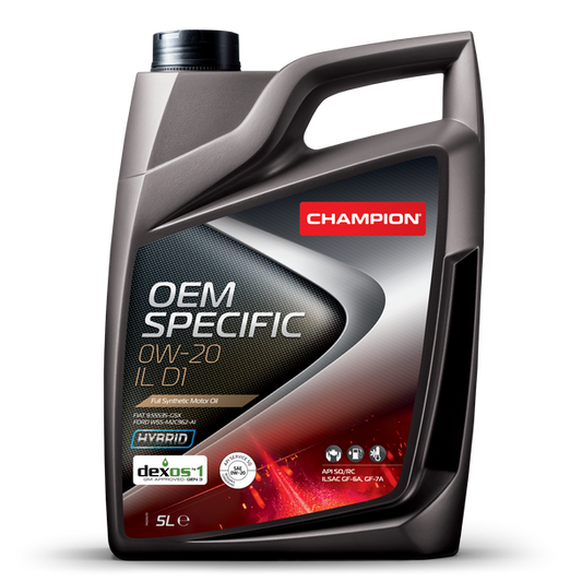Óleo Motor Auto CHAMPION OEM SPECIFIC 0W-20 IL D1  5L