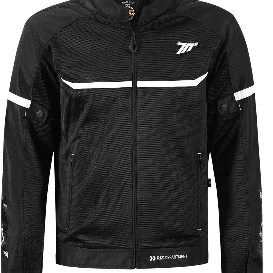 Jaqueta de Verão Masculina Seventy SD-JR30.1 Mojave Preta e Branca