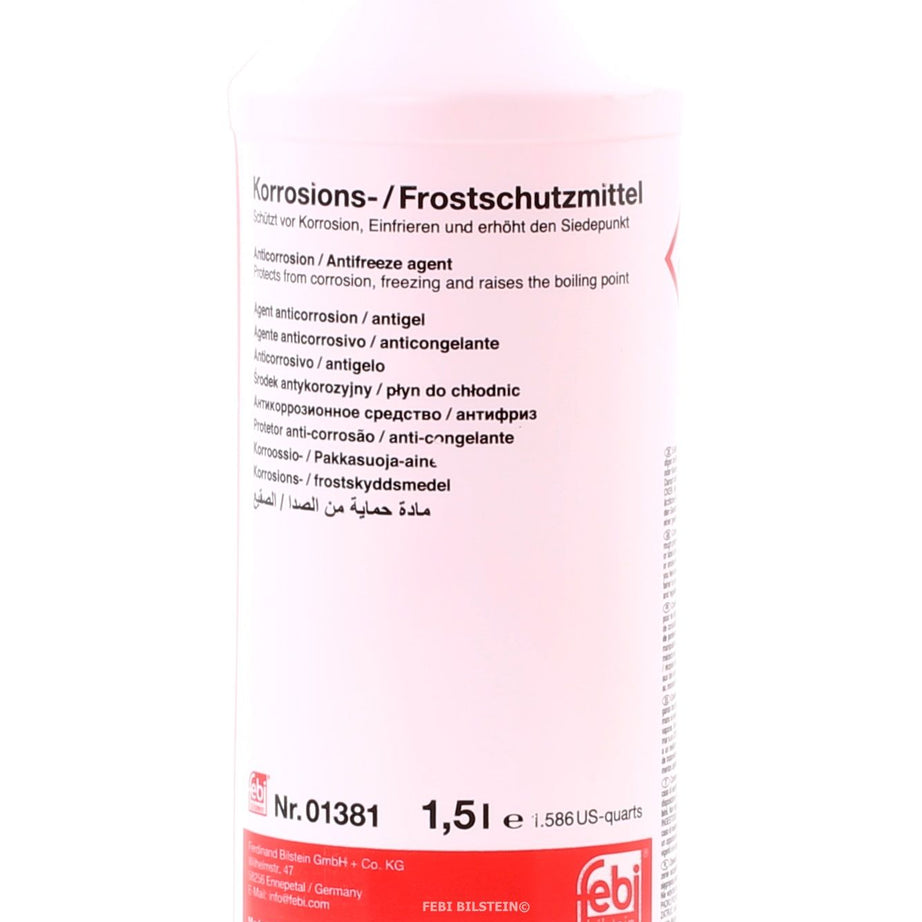 ANTI-CONGELANTE VERMELHO FEBI (G12) 1.5 LT.