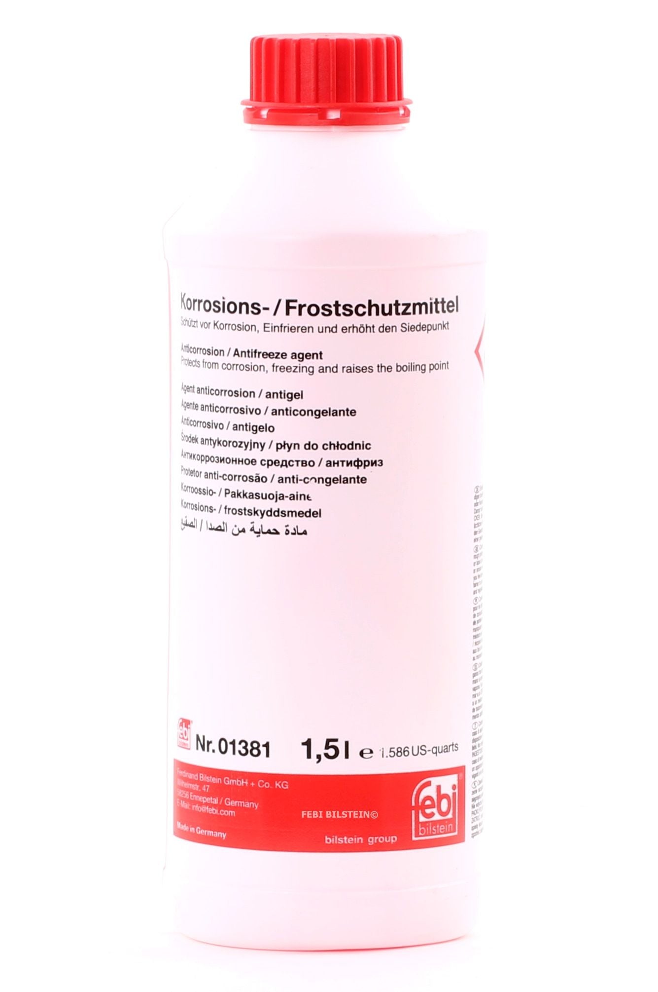 ANTI-CONGELANTE VERMELHO FEBI (G12) 1.5 LT.