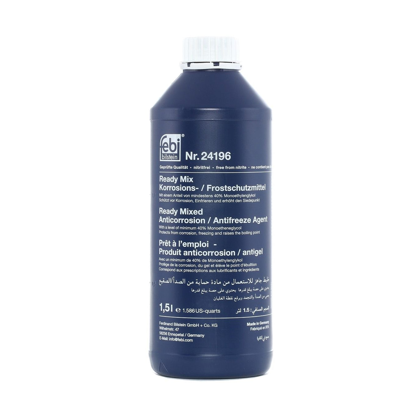ANTI-CONGELANTE FEBI AZUL - DILUIDO -30O 1.5 LT.