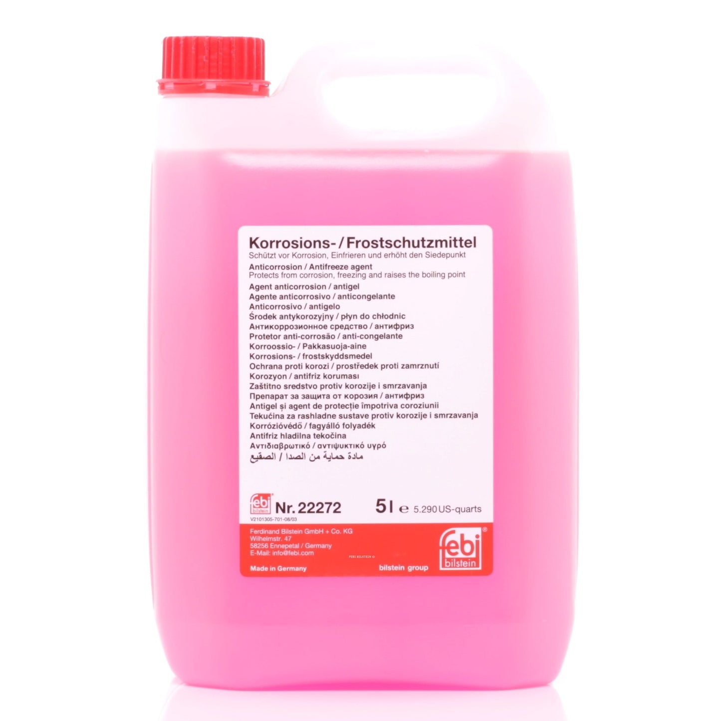 ANTI-CONGELANTE FEBI VERMELHO (G12) 5 LT.
