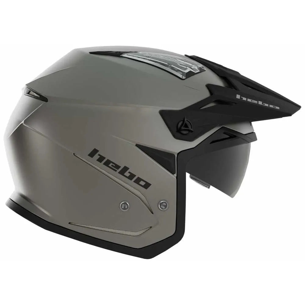 Capacete de Trial Hebo Zone 5 duo - Cinza