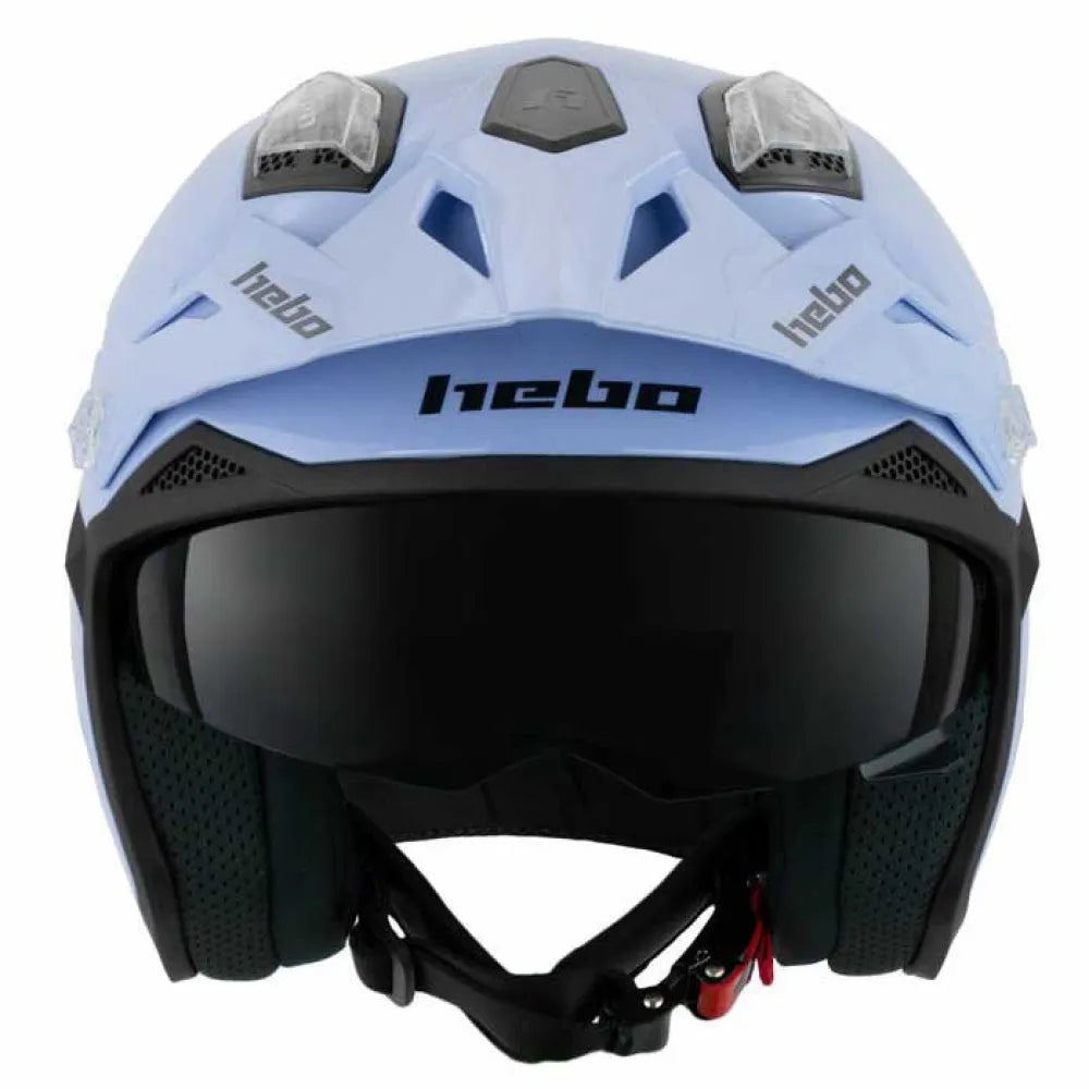 Hebo Zone 5 Capacete de Trial  monocromático - azul