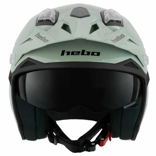 Hebo Zone 5 Capacete de Trial monocromático - Verde