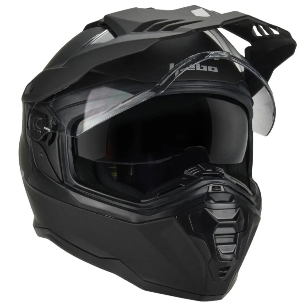 Capacete Cross Hebo XP22 Transam - Preto Fosco