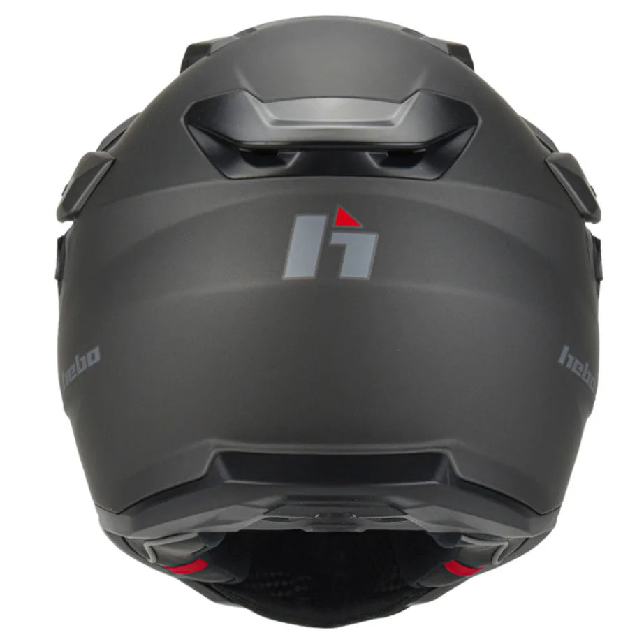 Capacete Cross Hebo XP22 Transam - Titânio Mate