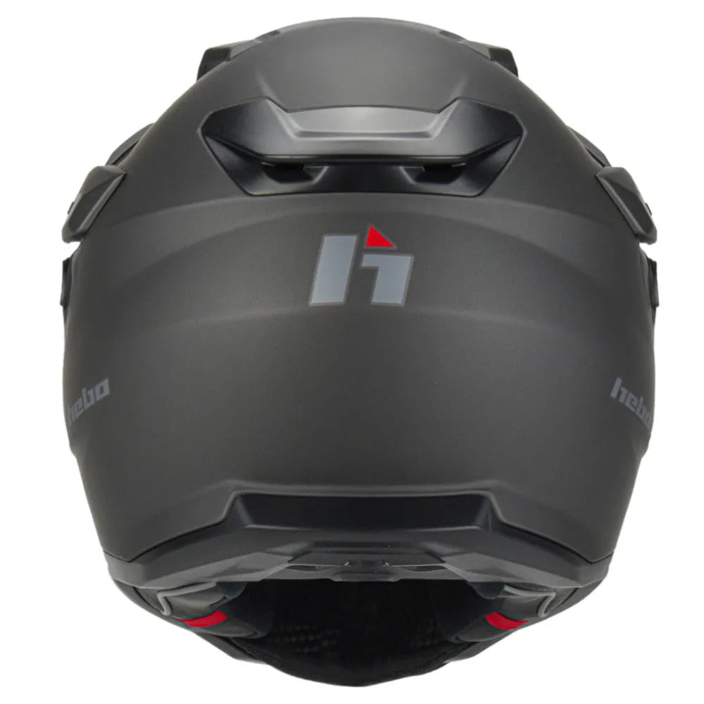 Capacete Cross Hebo XP22 Transam - Titânio Mate