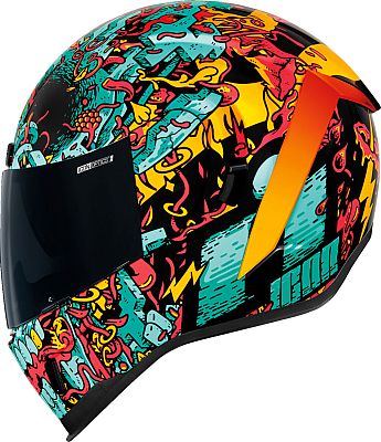 Capacete Integral Icon Airform Munchie Azul
