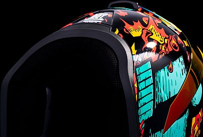 Capacete Integral Icon Airform Munchie Azul