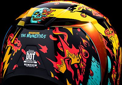 Capacete Integral Icon Airform Munchie Azul