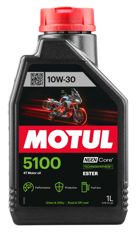 Oleo Motor Motos MOTUL 5100 10W-30 4T 1L