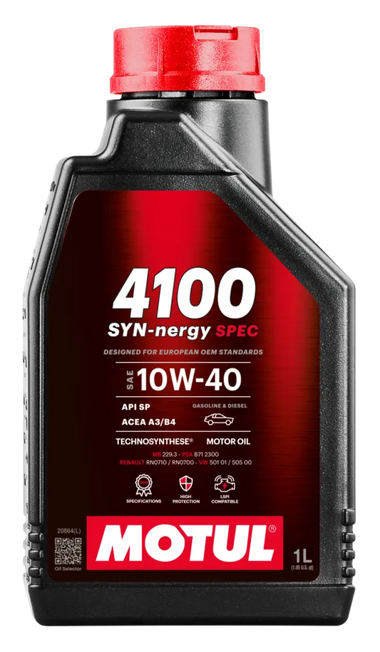 Oleo Motor Auto MOTUL 4100 SYN-NERGY SPEC 10W-40 1L