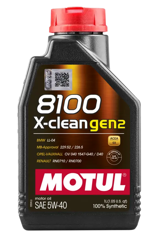 Oleo Motor Auto MOTUL 8100 X-CLEAN GEN2 5W-40 1L