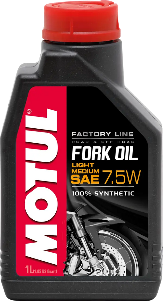 Oleo Suspensão Motos MOTUL FORK OIL FACTORY LINE LIGHT/MEDIUM 7.5W 1L