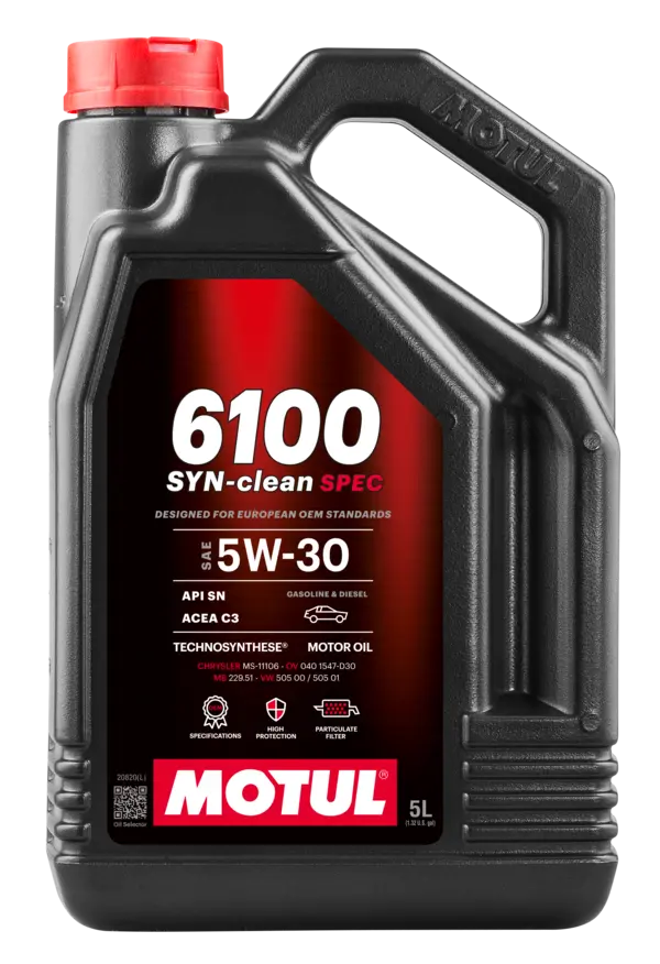 Oleo Motor Auto MOTUL 6100 SYN-CLEAN SPEC 5W-30 5L