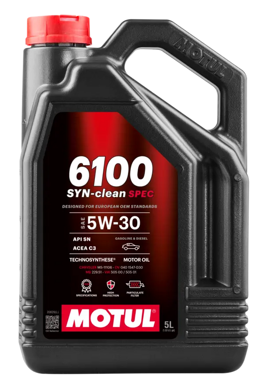 Oleo Motor Auto MOTUL 6100 SYN-CLEAN SPEC 5W-30 5L