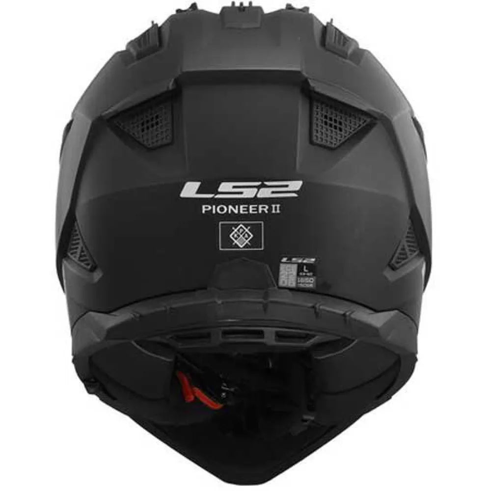 LS2 MX702 Pioneer II Capacete Cruzado Sólido - Preto Fosco