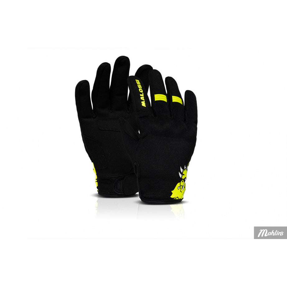 Luvas de meia temporada M-Gloves Malossi - amarelo