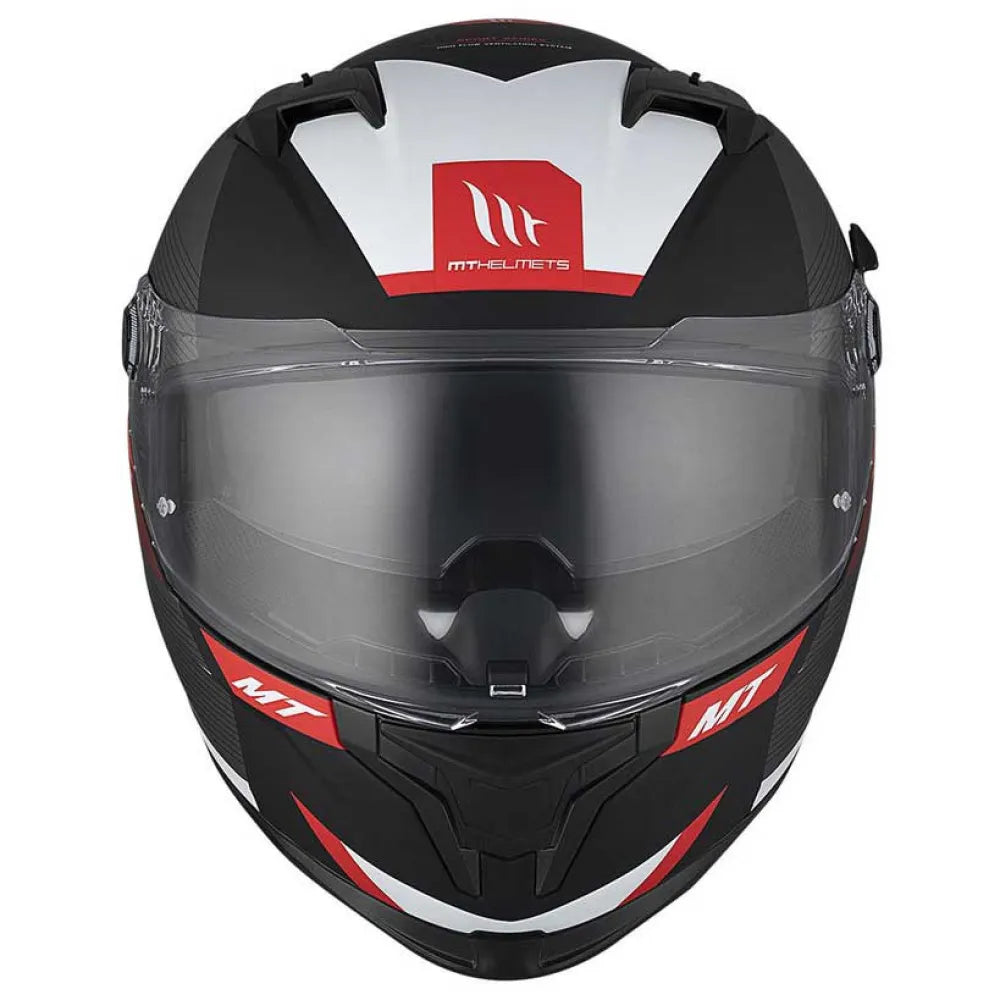 MT Helmets Braker SV Chento B5 Capacete Integral Vermelho/Preto Fosco