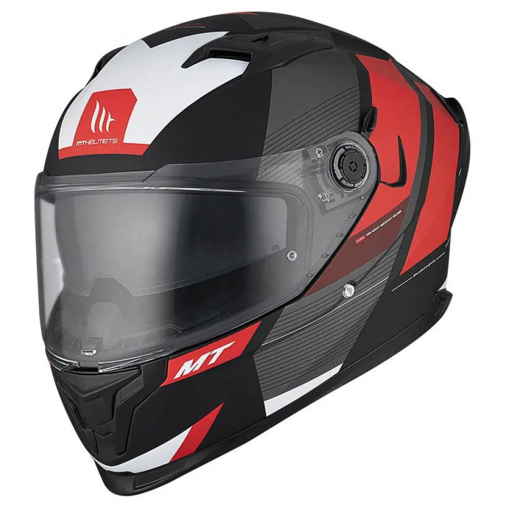 MT Helmets Braker SV Chento B5 Capacete Integral Vermelho/Preto Fosco