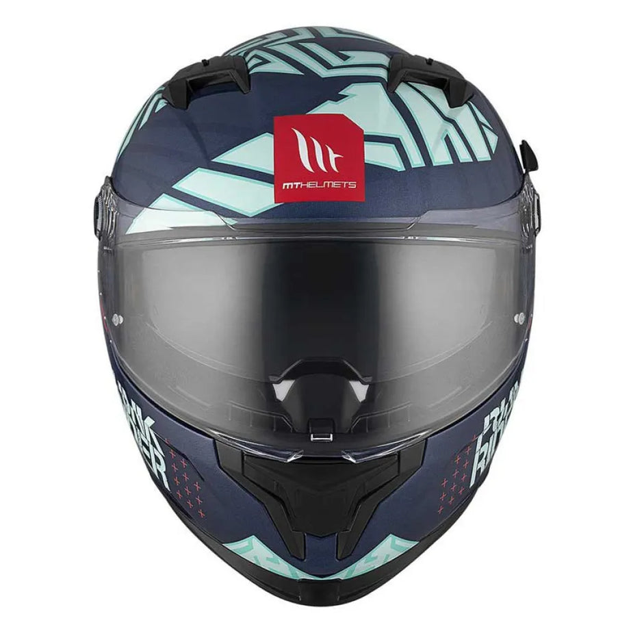 MT Capacetes FF128SV Braker SV Punkrider Capacete - Azul