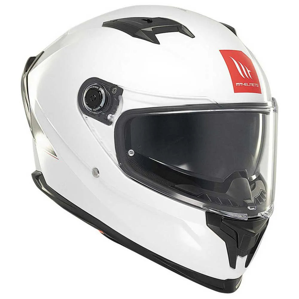 Capacete Integral Braker SV Solid A0 MT Helmets - Branco Pérola Brilhante