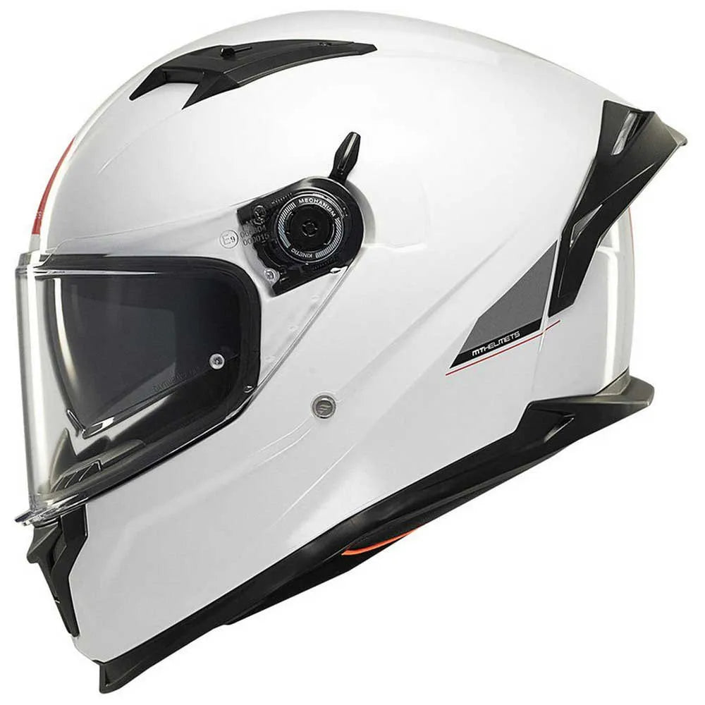 Capacete Integral Braker SV Solid A0 MT Helmets - Branco Pérola Brilhante