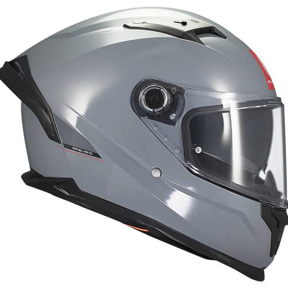 Capacete Integral Braker SV Solid A12 MT Helmets - Cinza Brilhante