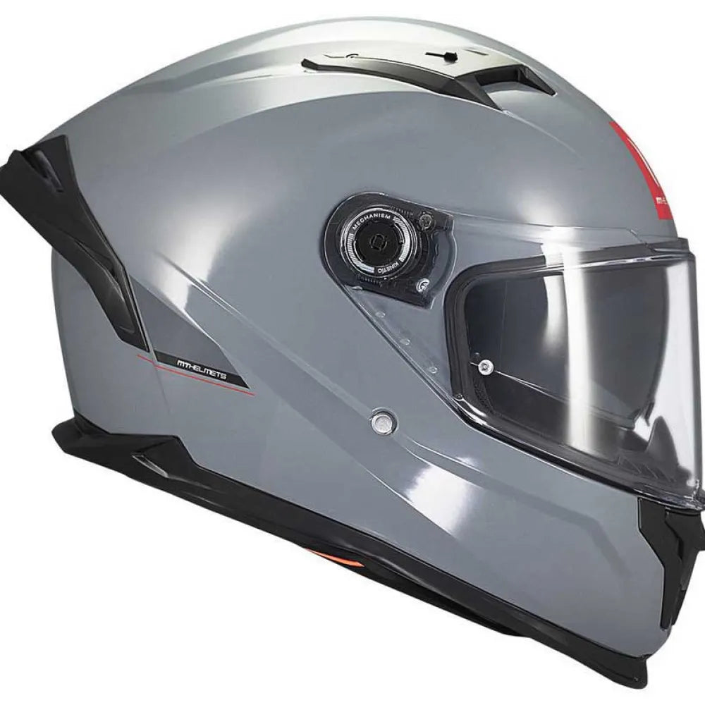 Capacete Integral Braker SV Solid A12 MT Helmets - Cinza Brilhante