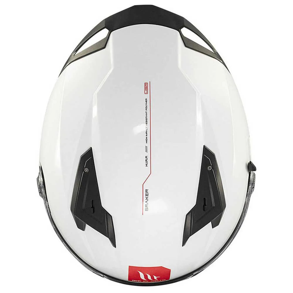 Capacete Integral Braker SV Solid A0 MT Helmets - Branco Pérola Brilhante